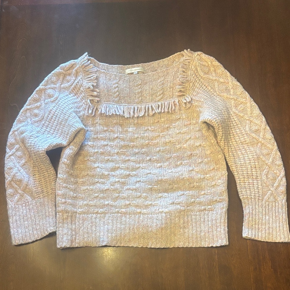LoveShackFancy Mauve Alpaca Sweater